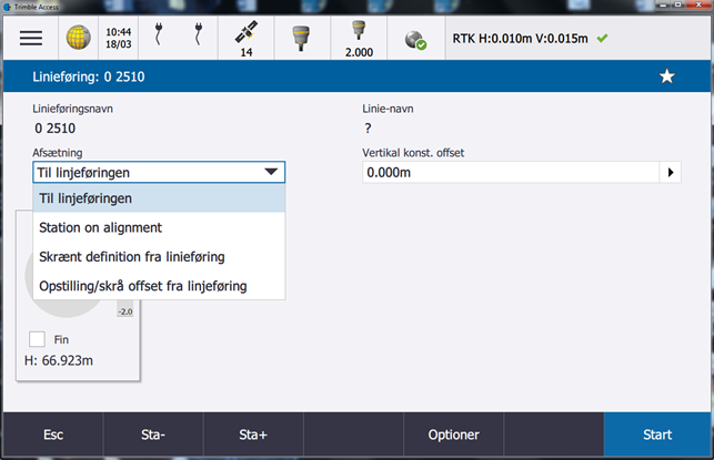 Trimble Access Start afsætning